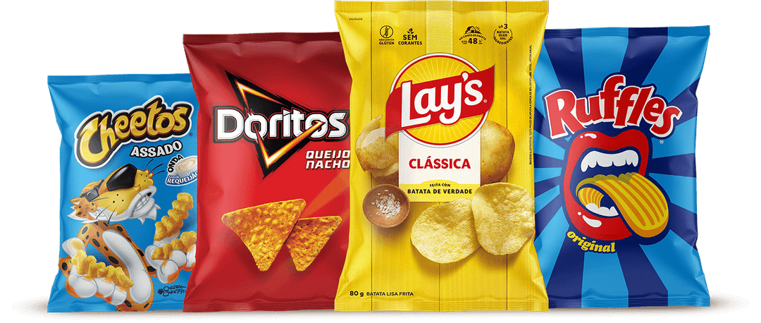 Pacotes de salgadinhos